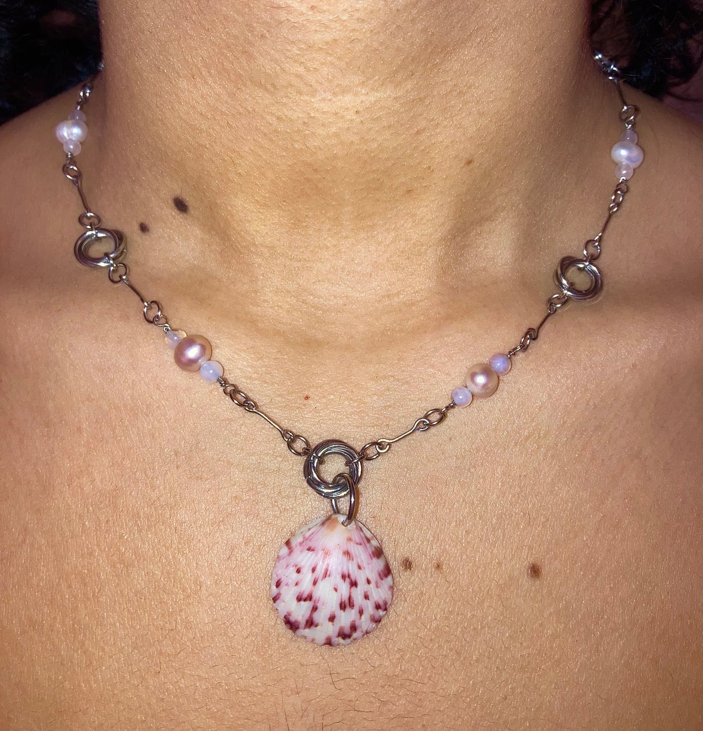 Blush Chainmail Necklace