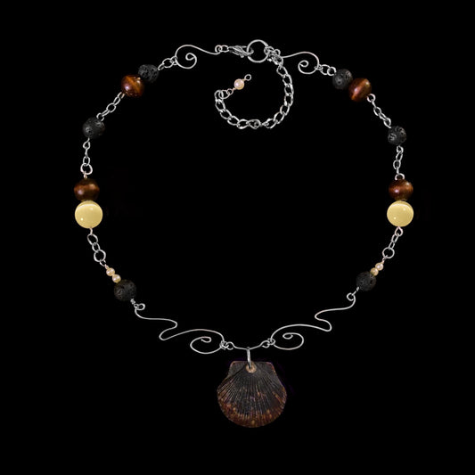 Ember Scallop Necklace