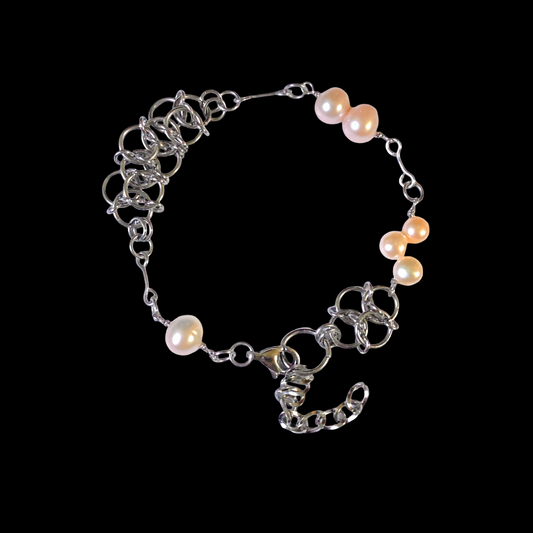 Hydrangea Chainmail Bracelet