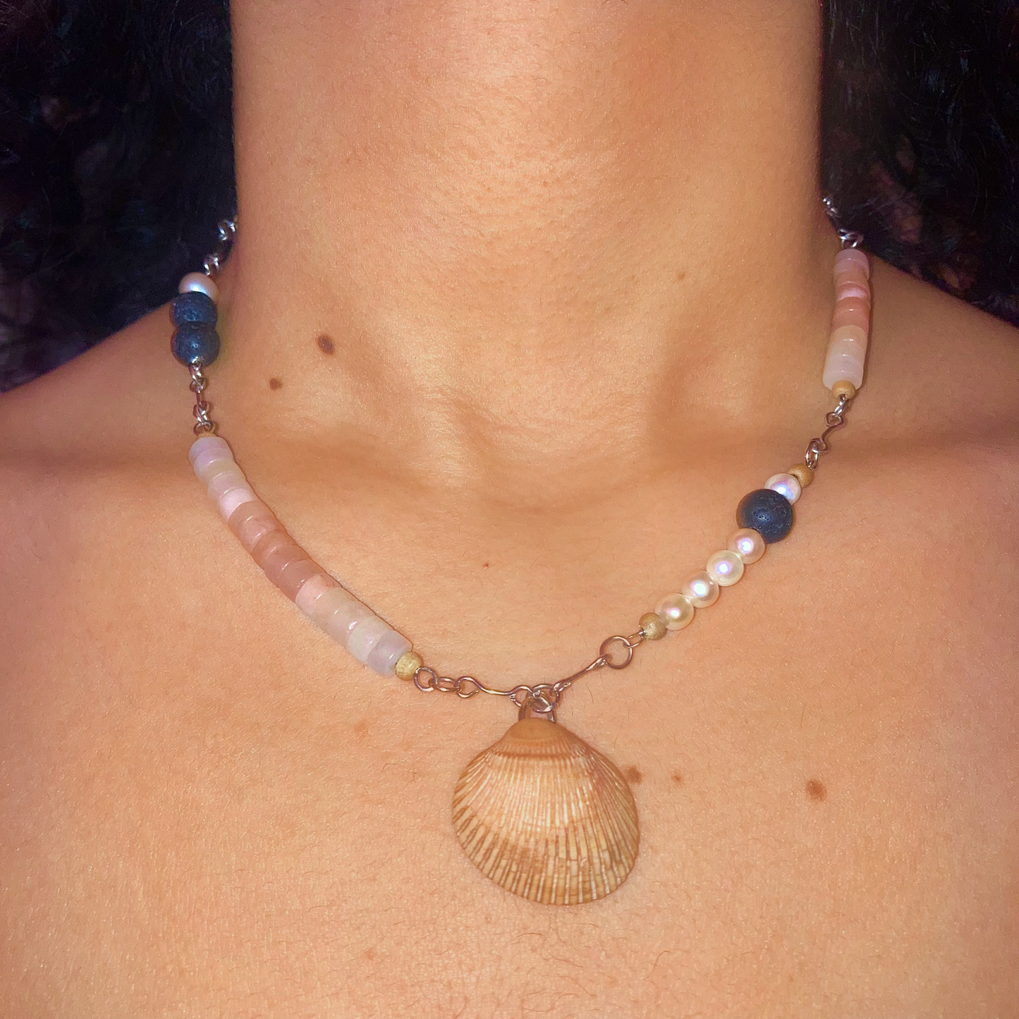 Petrified Shell Necklace